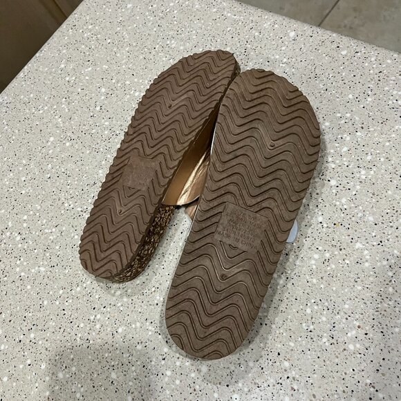 Women's Cork Footbed Slide Sandals Arch Support Summer Outdoor Sandals - Picture 7 of 9